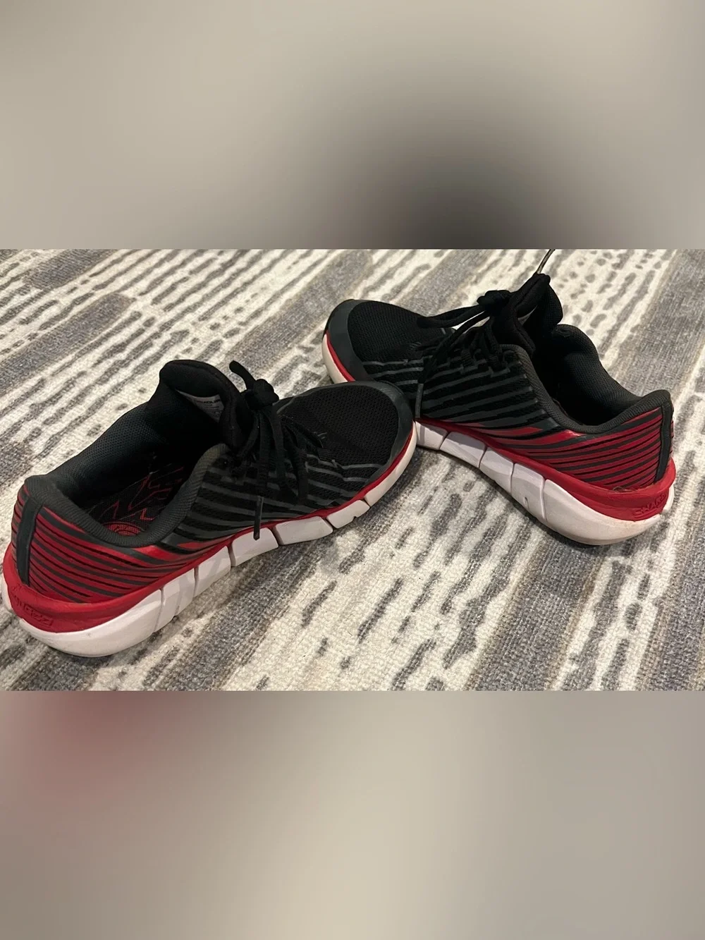 Under Armour Black and White Youth Sneaker